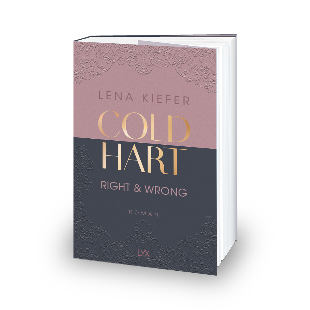 3D Ansicht, Buchcover von Coldhart Right and Wrong von Lena Kiefer